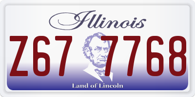 IL license plate Z677768