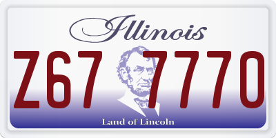 IL license plate Z677770