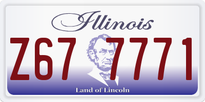 IL license plate Z677771