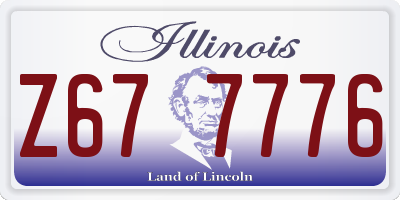 IL license plate Z677776