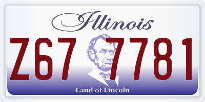 IL license plate Z677781