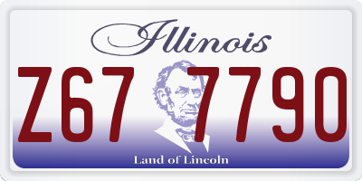 IL license plate Z677790