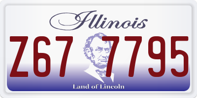 IL license plate Z677795