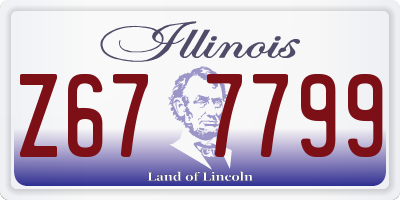 IL license plate Z677799