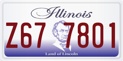 IL license plate Z677801