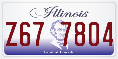 IL license plate Z677804