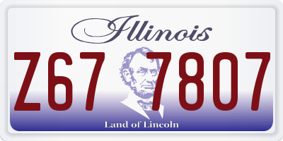 IL license plate Z677807