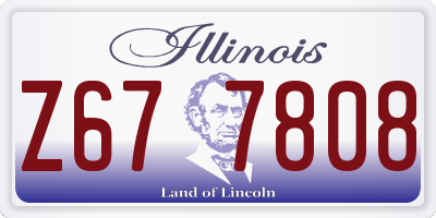 IL license plate Z677808