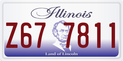 IL license plate Z677811