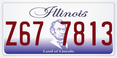 IL license plate Z677813