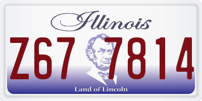 IL license plate Z677814