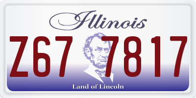 IL license plate Z677817