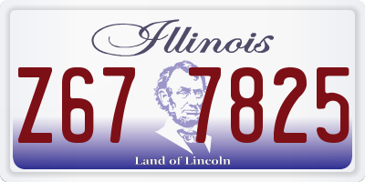 IL license plate Z677825