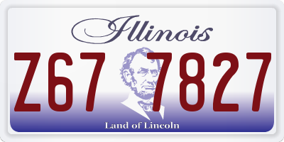 IL license plate Z677827