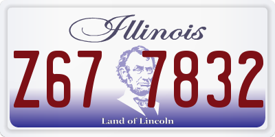 IL license plate Z677832