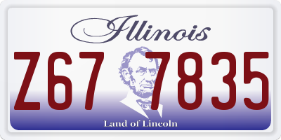 IL license plate Z677835