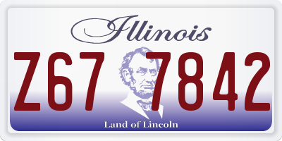 IL license plate Z677842