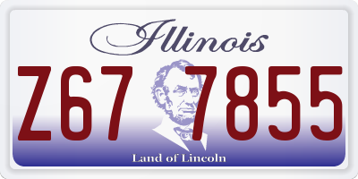 IL license plate Z677855