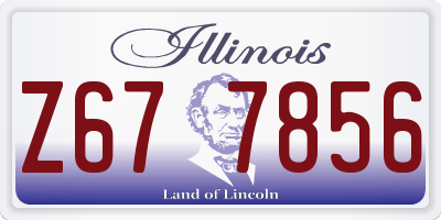 IL license plate Z677856