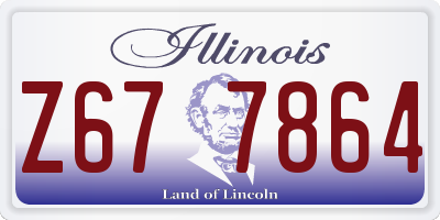 IL license plate Z677864