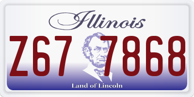 IL license plate Z677868