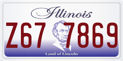 IL license plate Z677869