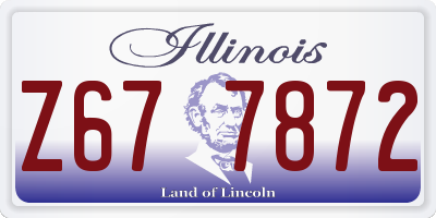 IL license plate Z677872
