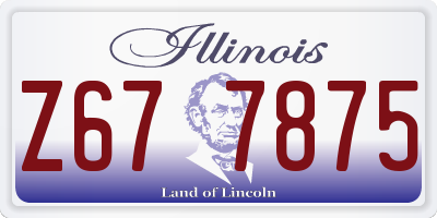 IL license plate Z677875