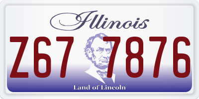 IL license plate Z677876