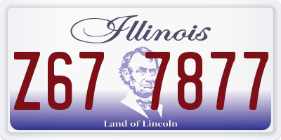 IL license plate Z677877
