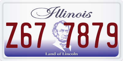 IL license plate Z677879
