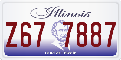 IL license plate Z677887