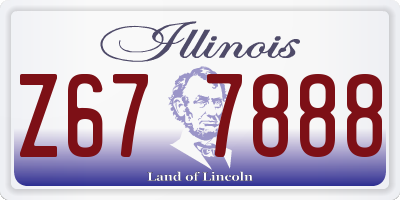 IL license plate Z677888