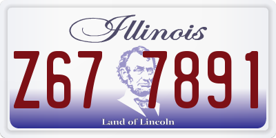 IL license plate Z677891