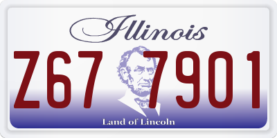 IL license plate Z677901