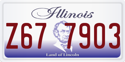 IL license plate Z677903