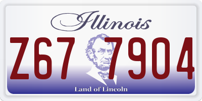 IL license plate Z677904