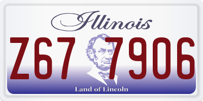 IL license plate Z677906