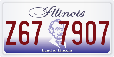 IL license plate Z677907