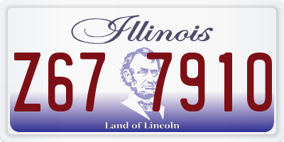 IL license plate Z677910