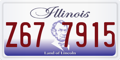 IL license plate Z677915