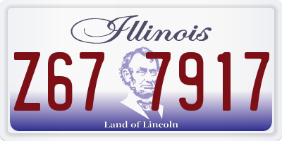 IL license plate Z677917