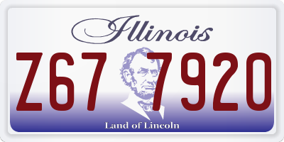 IL license plate Z677920