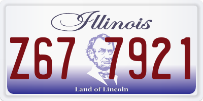 IL license plate Z677921