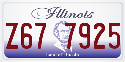 IL license plate Z677925