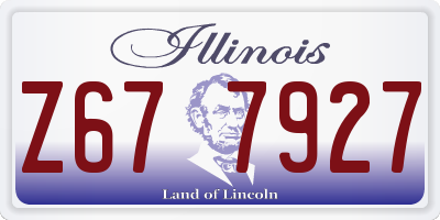 IL license plate Z677927