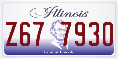 IL license plate Z677930