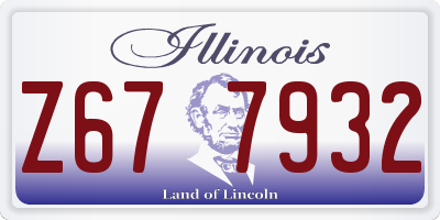 IL license plate Z677932