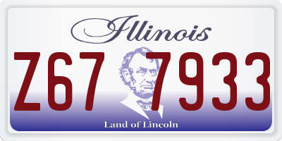 IL license plate Z677933