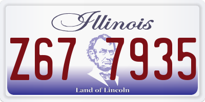 IL license plate Z677935